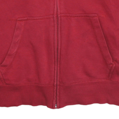 Teens UK Size L Nike Red Full Zip Hoodie