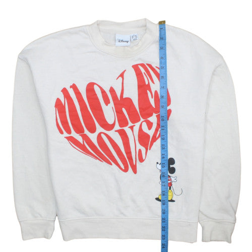 Womens UK Size S Disney White Pullover Sweatshirt