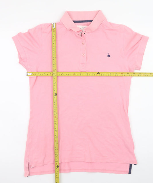 Unisex Adults UK Size L Jack Wills 100% Cotton Polo Shirt