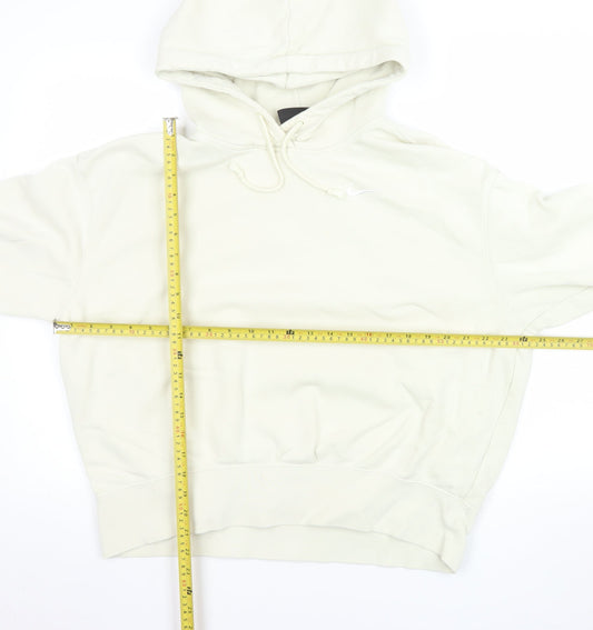 Womens UK Size M Nike Ivory Pullover Hoodie