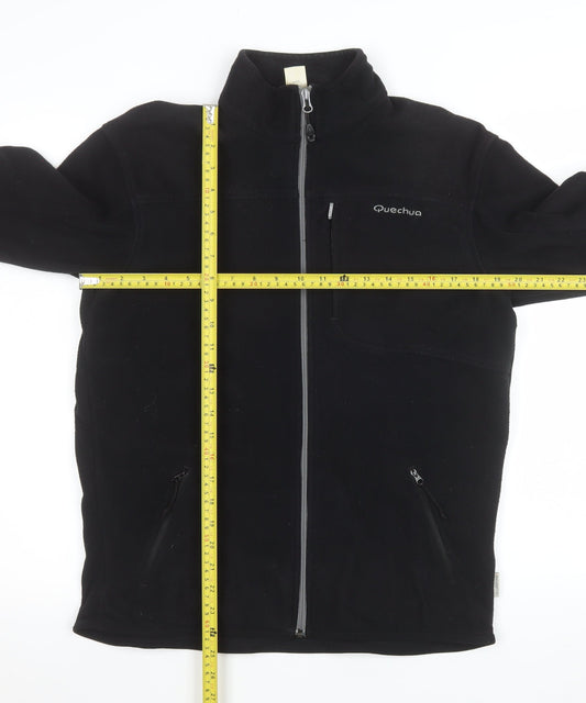Mens UK Size M Quechua Black Basic Jacket