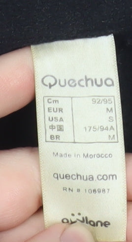 Mens UK Size M Quechua Black Basic Jacket