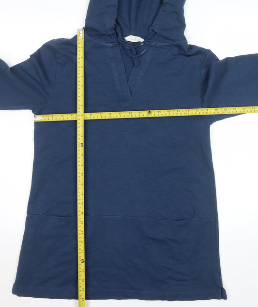 Womens UK Size 12 Seasalt Cornwall Blue Tunic Hoodie