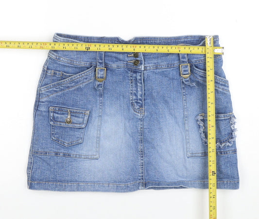Girls UK Size 9-10 Years Qizz New York Mini Denim Skirt