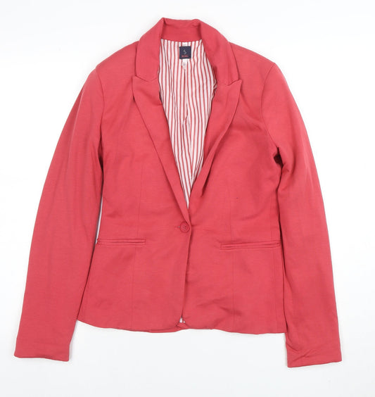 Womens UK Size S Bershka Regular Pink Blazer