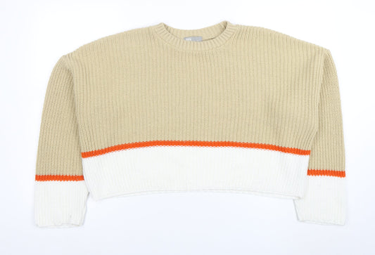 Womens UK Size 12 ASOS Beige Pullover Jumper