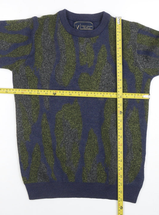 Womens UK Size M VDOT JEANS Couture Blue Pullover Jumper