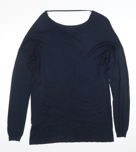 Atmosphere Women's Blue Long Sleeve Knit Blouse Size 12