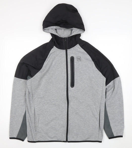 Mens UK Size L U.S. Athletic Grey Basic Jacket