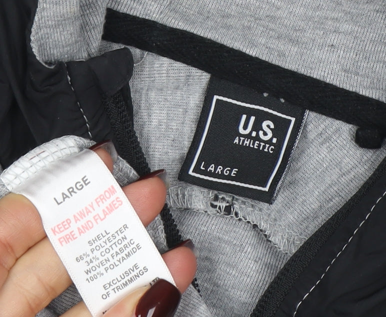 Mens UK Size L U.S. Athletic Grey Basic Jacket