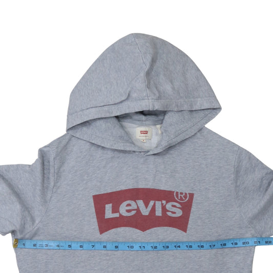Mens UK Size M Levi's Grey Pullover Hoodie