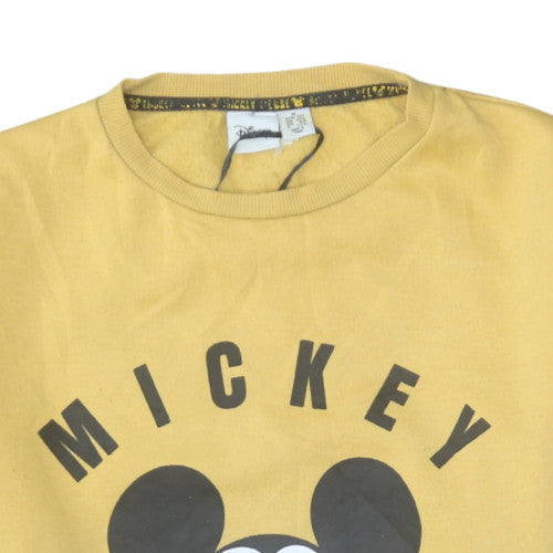Womens UK Size M Disney Yellow Pullover Sweatshirt