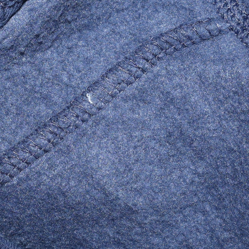Mens UK Size L Adidas Blue Full Zip Sweatshirt