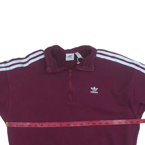 Womens UK Size 12 Adidas Red Pullover Sweatshirt
