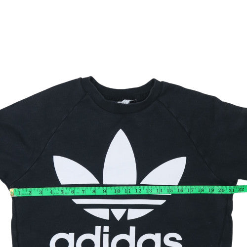 Womens UK Size XS Adidas Black Pullover Sweatshirt