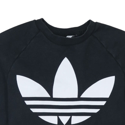 Womens UK Size XS Adidas Black Pullover Sweatshirt