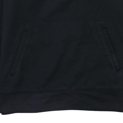 Mens UK Size M Russell Black Pullover Hoodie