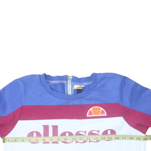 Womens UK Size 12 Ellesse Multicoloured Pullover Sweatshirt