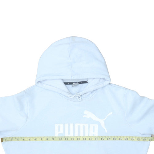 Womens UK Size L Puma Blue Pullover Hoodie