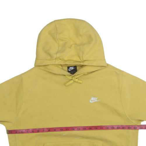 Mens UK Size M Nike Yellow Pullover Hoodie