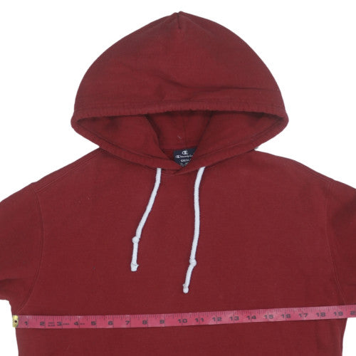 Mens UK Size S Champion Red Pullover Hoodie