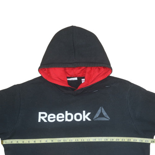 Mens UK Size XL Reebok Black Pullover Hoodie