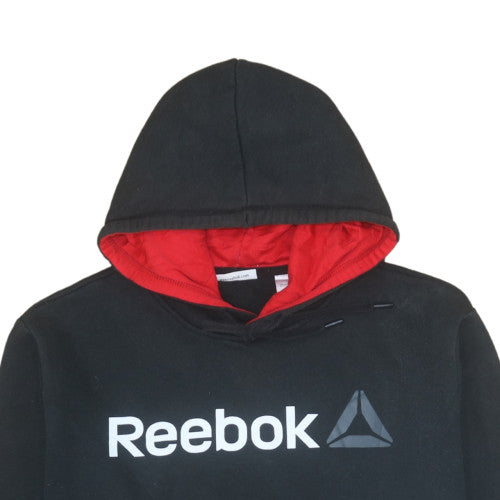 Mens UK Size XL Reebok Black Pullover Hoodie