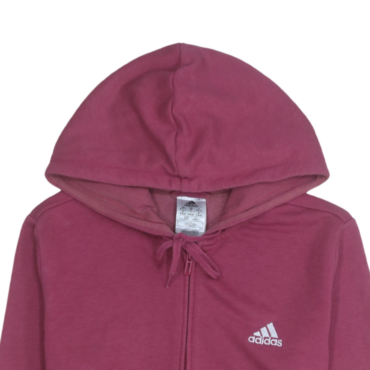 Womens UK Size M Adidas Purple Full Zip Hoodie