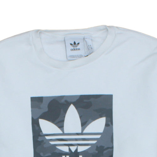 Mens UK Size M adidas White Pullover Sweatshirt