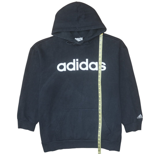Womens UK Size 2XL Adidas Black Pullover Hoodie
