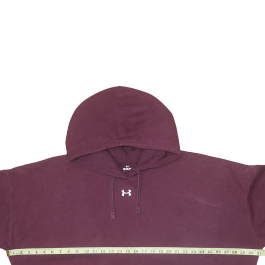 Mens UK Size XL Under Armour Red Pullover Hoodie