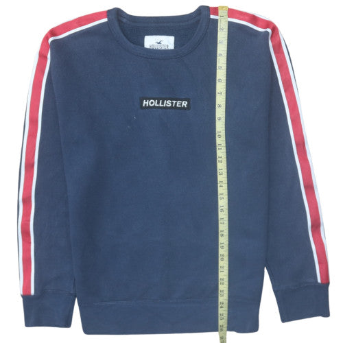 Mens UK Size S Hollister Blue Pullover Sweatshirt