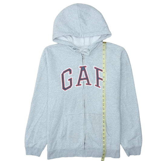 Mens UK Size L GAP Grey Full Zip Hoodie