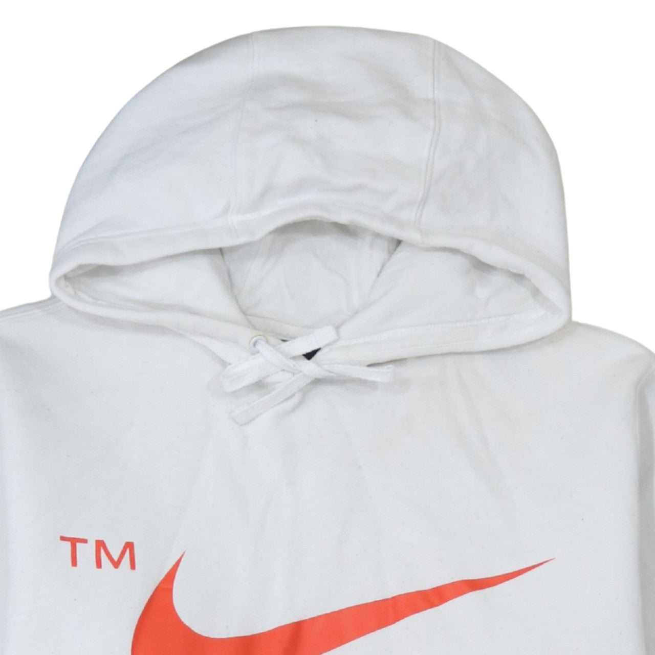 Mens UK Size L Nike White Pullover Hoodie