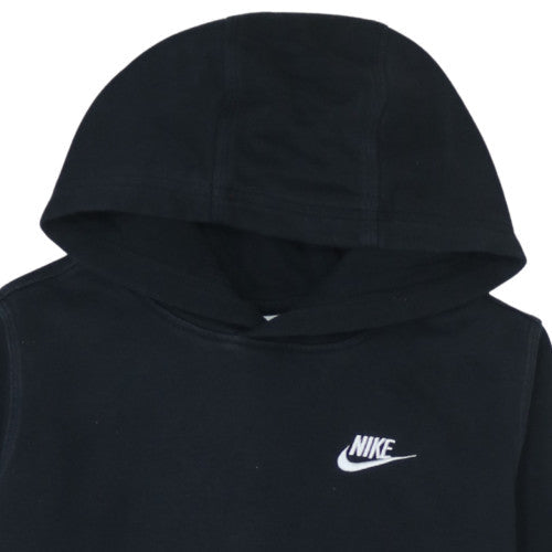 Additional view of Nike boys’ black xl pullover fleece hoodie with logo pocket
