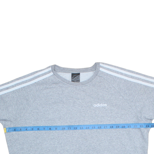 Womens UK Size S Adidas Grey Pullover Sweatshirt