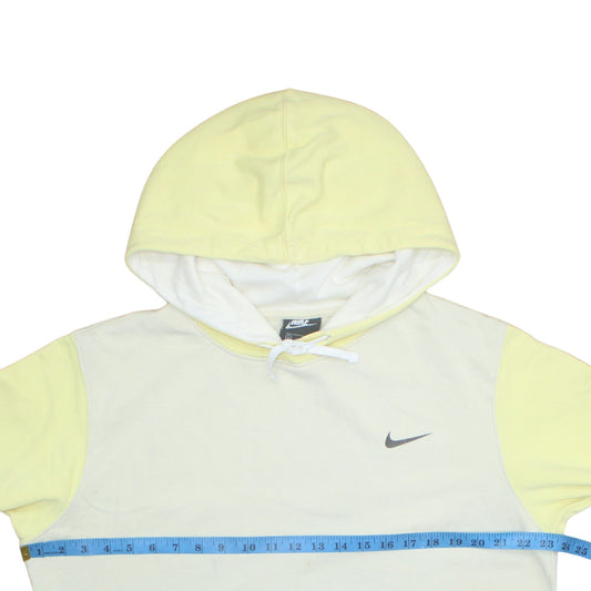 Womens UK Size M Nike Yellow Pullover Hoodie