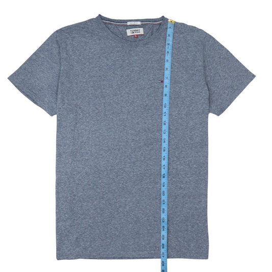 Tommy Jeans Men's Blue Regular Fit Crew Neck Cotton T-Shirt XL