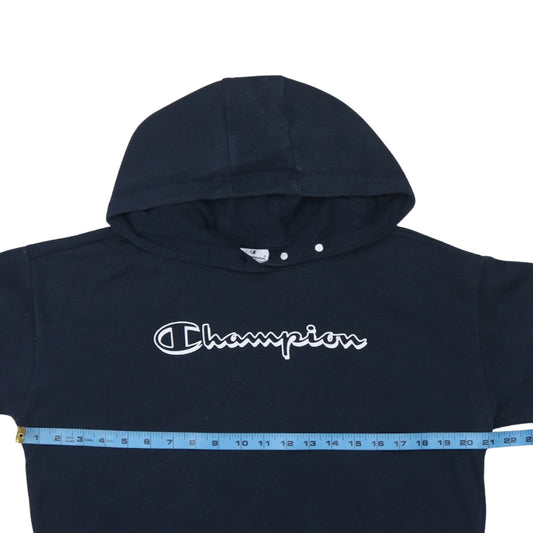 Womens UK Size L Champion Black Pullover Hoodie