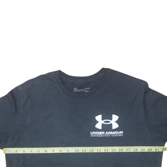 Under Armour Men's Black Large Logo Graphic Sports T-Shirt