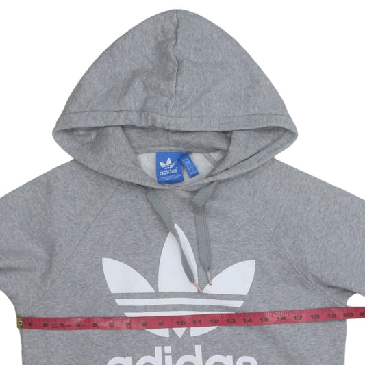 Mens UK Size S Adidas Grey Pullover Hoodie