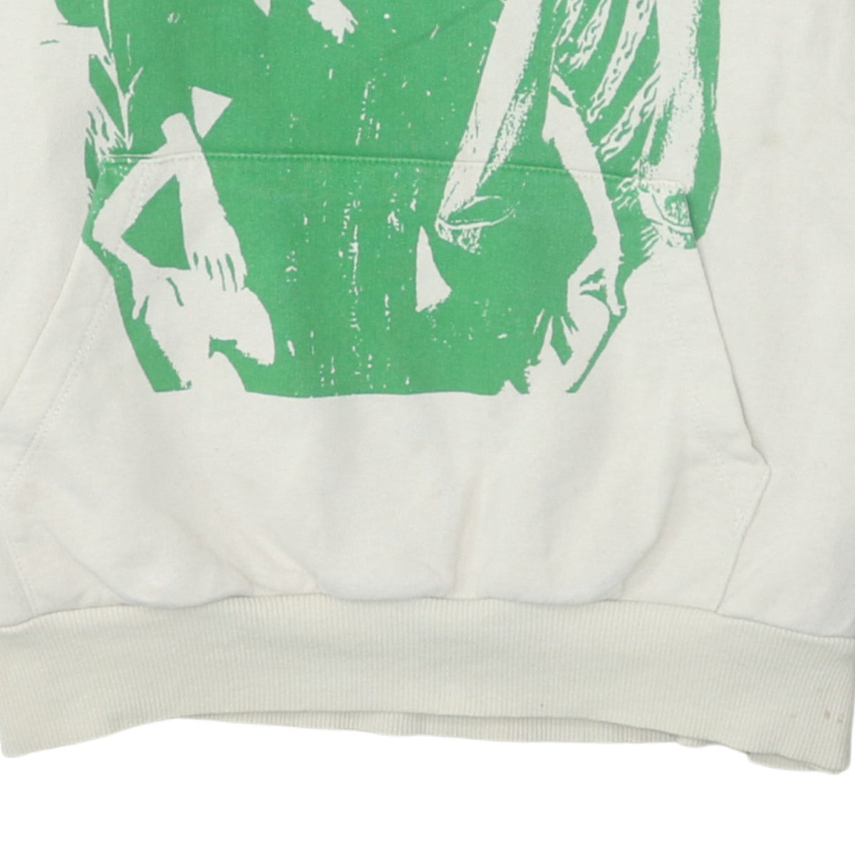 Womens UK Size XS Subdued White Pullover Hoodie