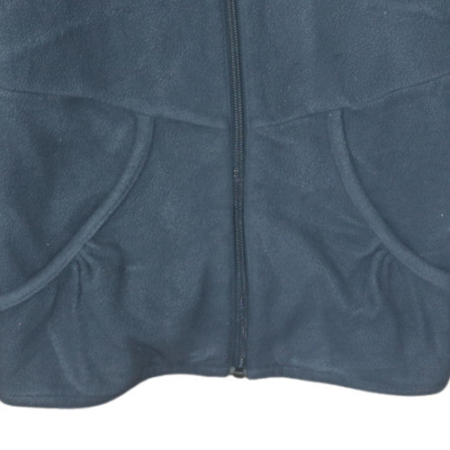 Additional view of Adidas girls’ grey fleece hooded full zip jacket 7-8 years climawarm