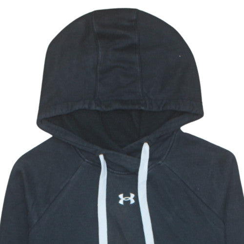 Womens UK Size XS Under Armour Black Pullover Hoodie