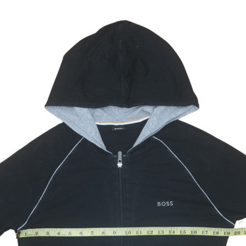Mens UK Size S BOSS Black Full Zip Hoodie