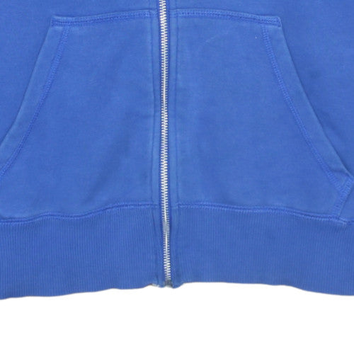 Mens UK Size S Nike Blue Full Zip Hoodie