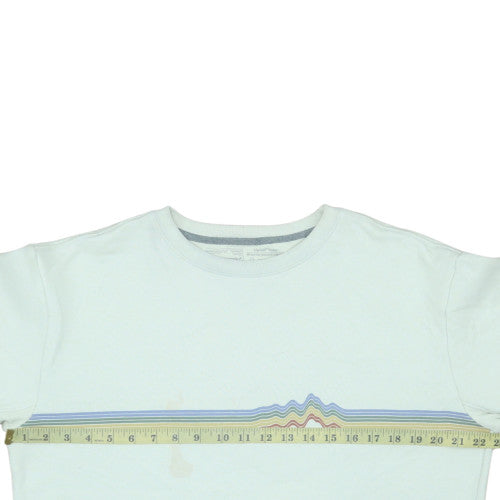 Mens UK Size L Patagonia White Pullover Sweatshirt