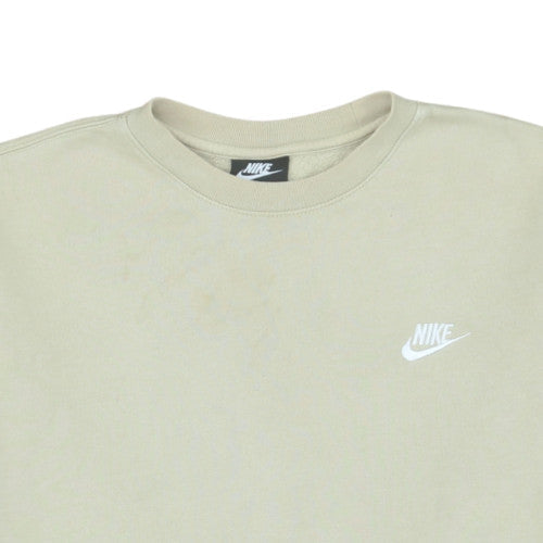 Mens UK Size M Nike Beige Pullover Sweatshirt