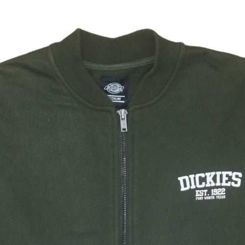 Mens UK Size M Dickies Green Full Zip Sweatshirt
