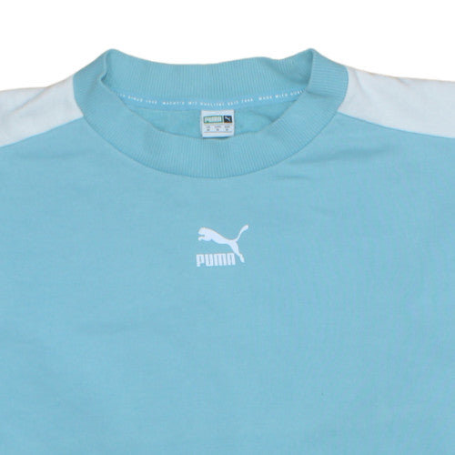 Womens UK Size M Puma Blue Pullover Sweatshirt